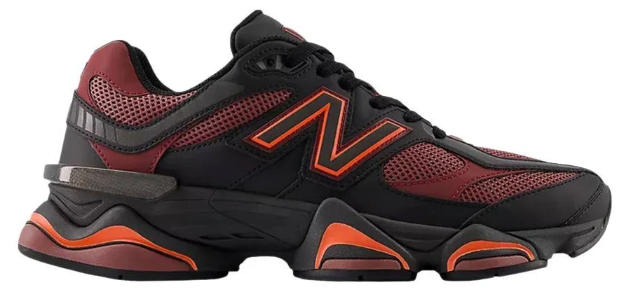 New Balance 9060 'Black Washed Burgundy' | Red | Men's Size 12