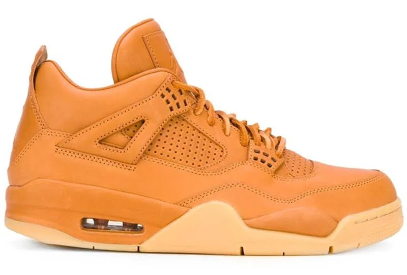 Air Jordan 4 Retro Premium Sneakers In Yellow