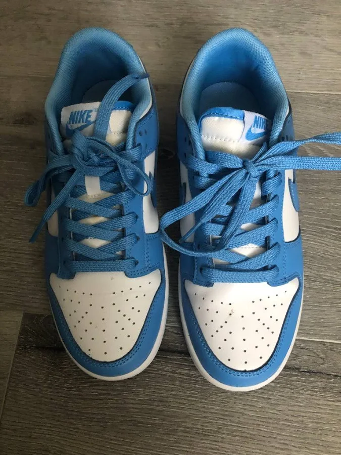 Nike Shoes | Nike Dunk Low University Blue | Color: Blue/White | Size: 7.5 | Bousquetmaria's Closet