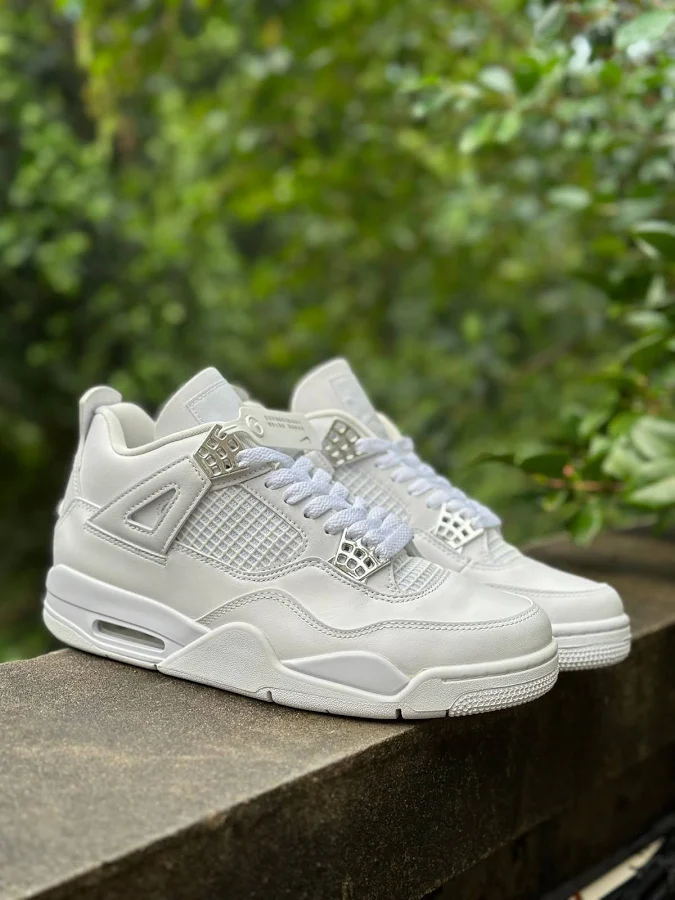 Nike Air Jordan 4 Retro White Men’s Basketball Sneakers Casual Shoes