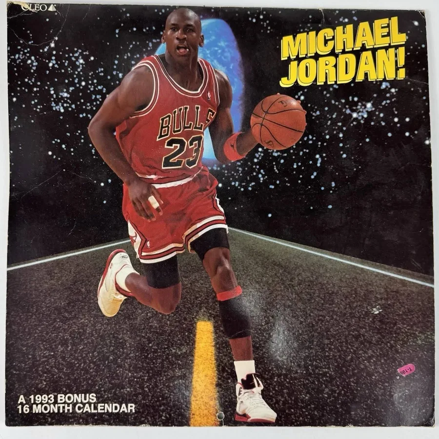 Michael Jordan 1993 16 Month Calendar Cleo Chicago Bulls NBA Vtg Retro 90s MJ1