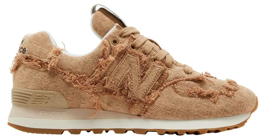 New Balance Women's 574 X Miu Miu Marbleized Denim Sneakers
