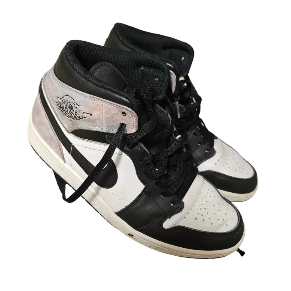 Jordan 1 Mid SE Black/Varsity Purple/White 9.5