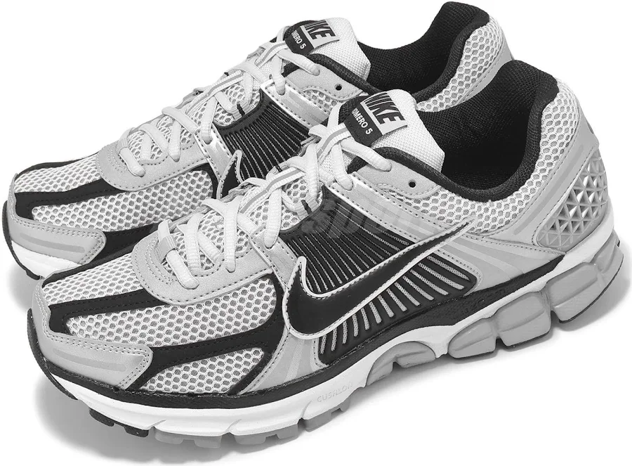 Nike Zoom Vomero 5 Metallic Silver Black Men Casual Shoes Fj4151-004