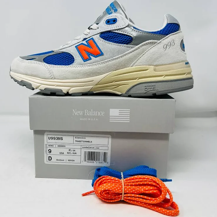 New Balance 993 MiUSA Kith Madison Square Garden Ancient Scroll
