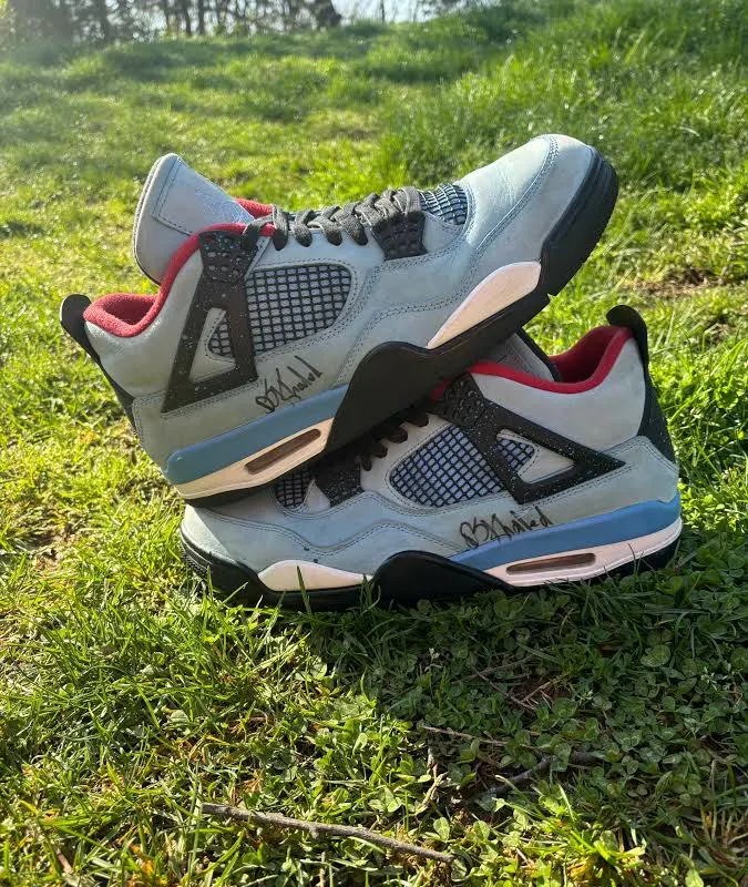 Jordan 4 Travis Scott signed by Dj Khaled size 11.5 used rep box1