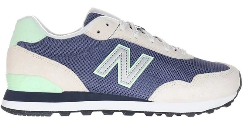 New Balance Women's 515 Retro Sneaker Navy Blue/Light Green - Women's Athletic Lifestyle at Academy Sports