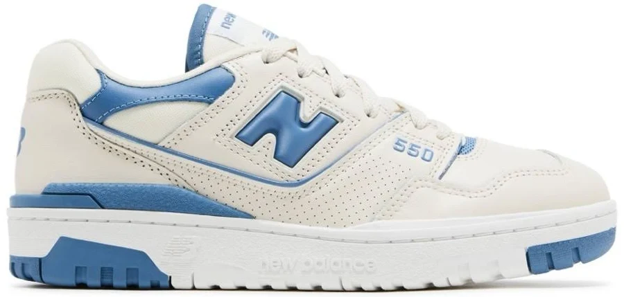 New Balance Shoes | New Balance 550 In Off-White And Sky Blue | Color: Blue/Cream | Size: 8 | Darielaherre659's Closet