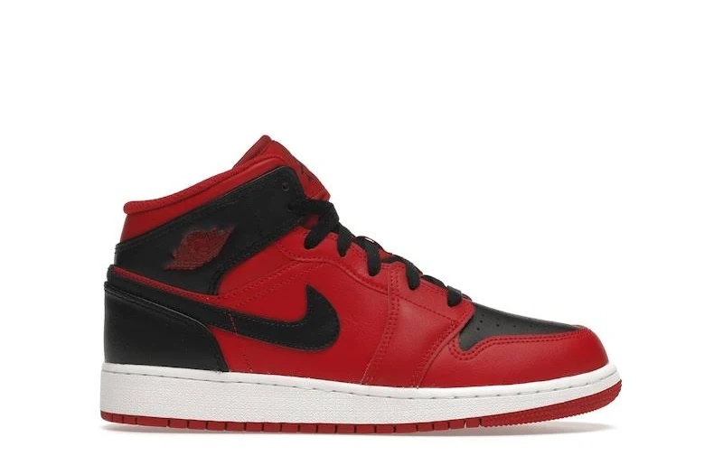 Air Jordan Kids' 1 Mid Reverse Bred
