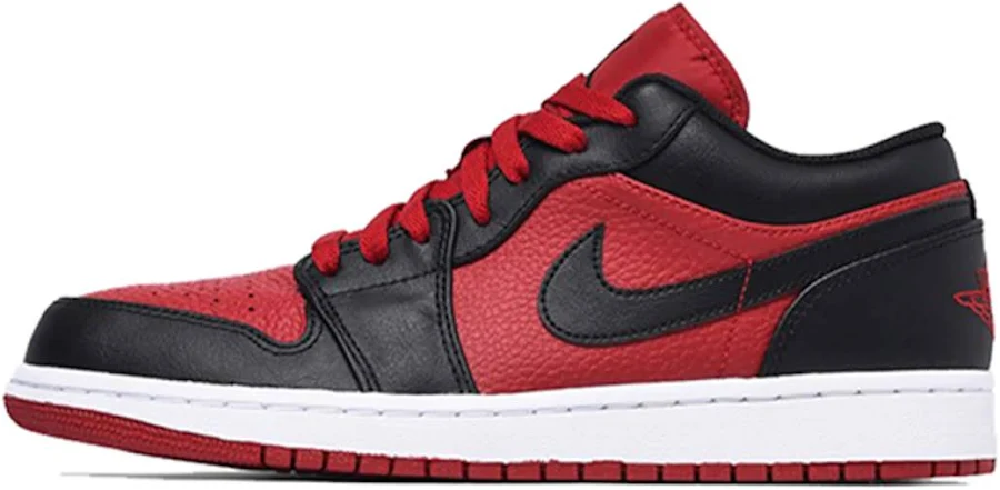 Air Jordan Mens 1 Low Bred Toe