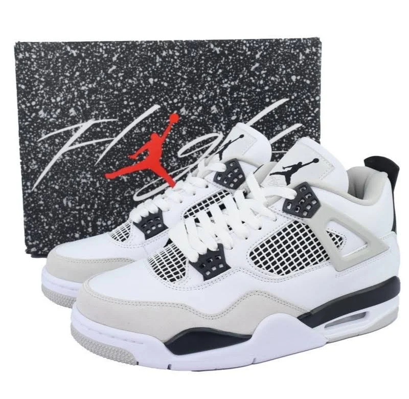 Dh6927-111 Air Jordan 4 Retro Military Black White