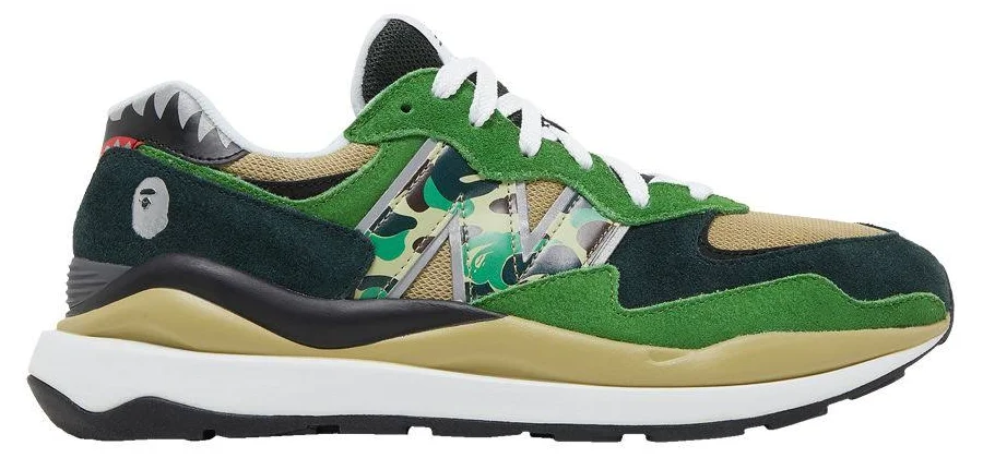 BAPE x New Balance 57/40 'Green' | Men's Size 5