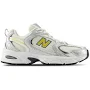 New Balance Womens 530 - Running Shoes Silver Metallic/Sea Salt/Yellow Size 10.0