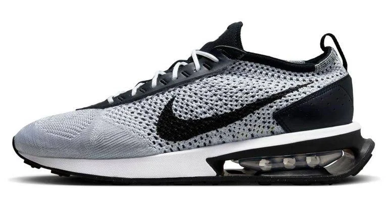 Nike Men's Air Max Flyknit Racer - White - Low-top sneakers