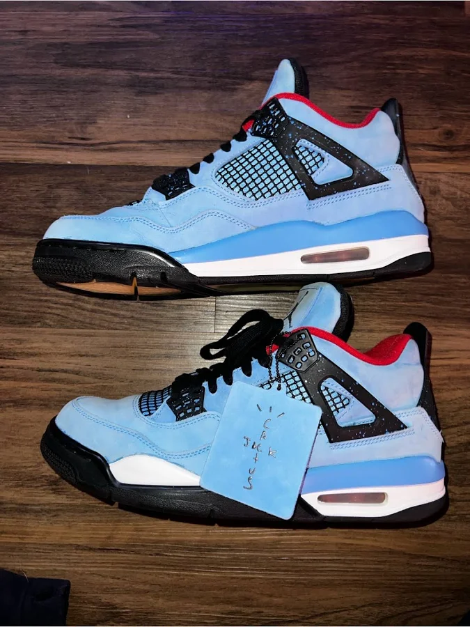 Jordan Shoes | Travis Scott X Air Jordan 4 “Cactus Jack” | Size Men’s 10 | Og All | Color: Black/Blue | Size: 10 | Izusaw's Closet