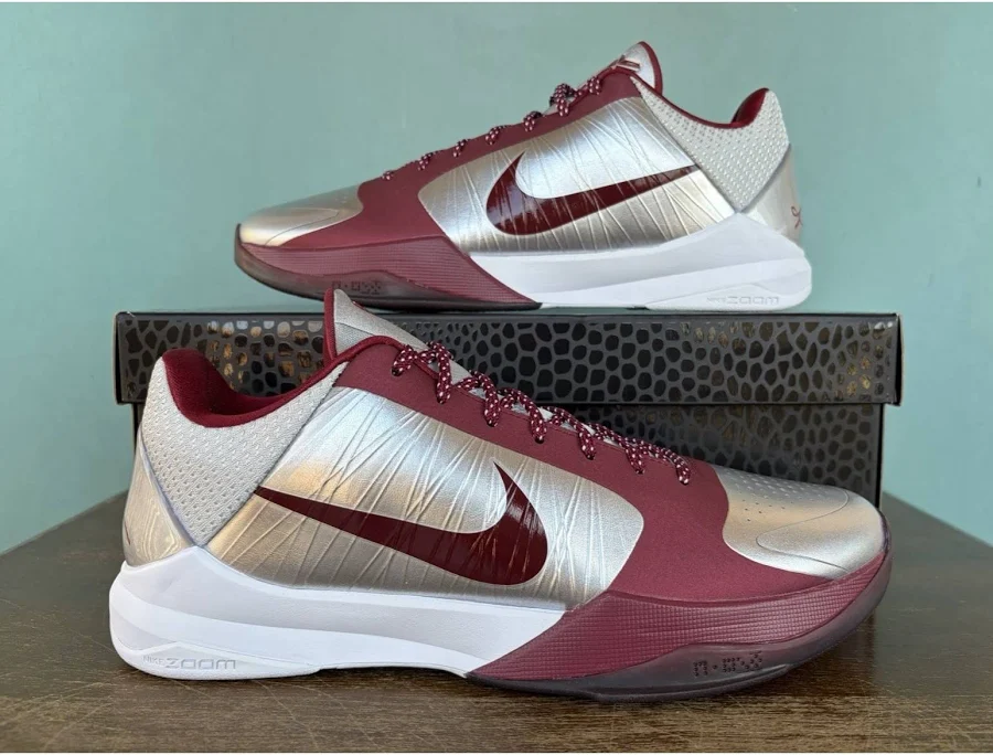Nike Shoes | Nike Zoom Kobe 5 Protro "Lower Merion Aces" Men's Size 13 Im0557-001 | Color: Red/Silver | Size: 13 | Albanyparkkicks's Closet