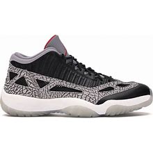 Jordan Men's Black/Fire Red/Cet Grey 11 Retro Low Ie Cet Sneakers In