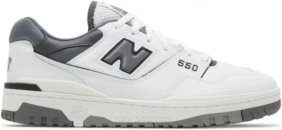 New Balance 550 White Grey Dark Grey