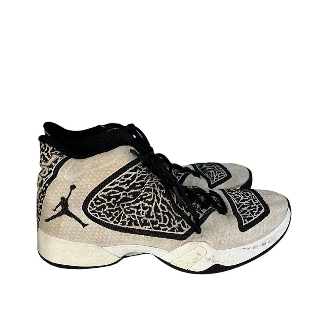 Nike Air Jordan 29 Sneakers Shoes Cement Black and White 695525-070 Sz 9.5