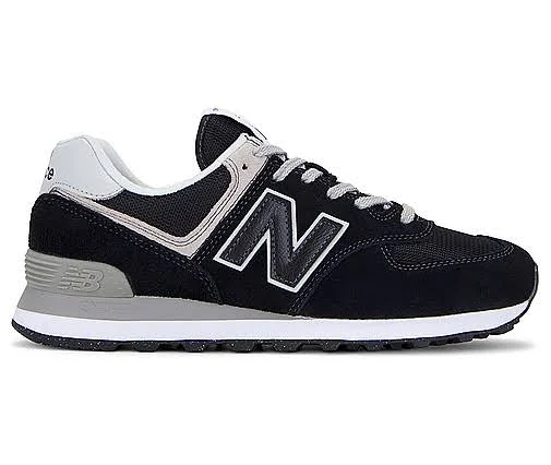 New Balance 574 Core Sneaker in Black - size Mens 5/Womens 6.5