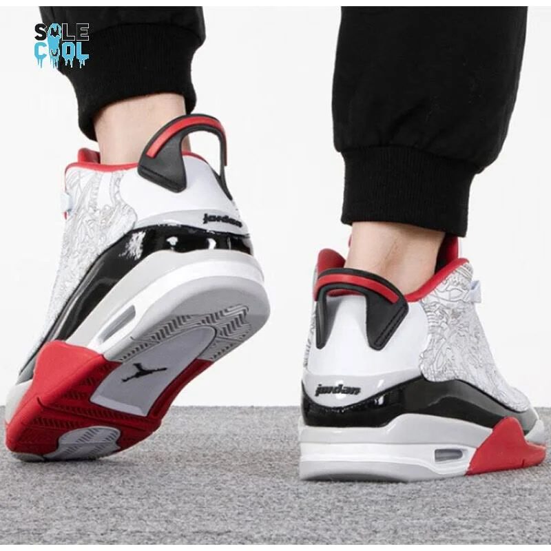 Nike Air Jordan Dub Zero Shoes White True Red Black 311046-160