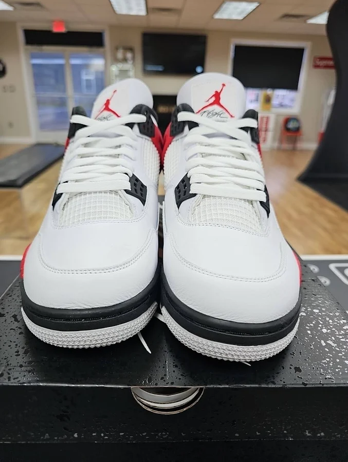 Air Jordan 4 Retro " Red Cement " In Hand