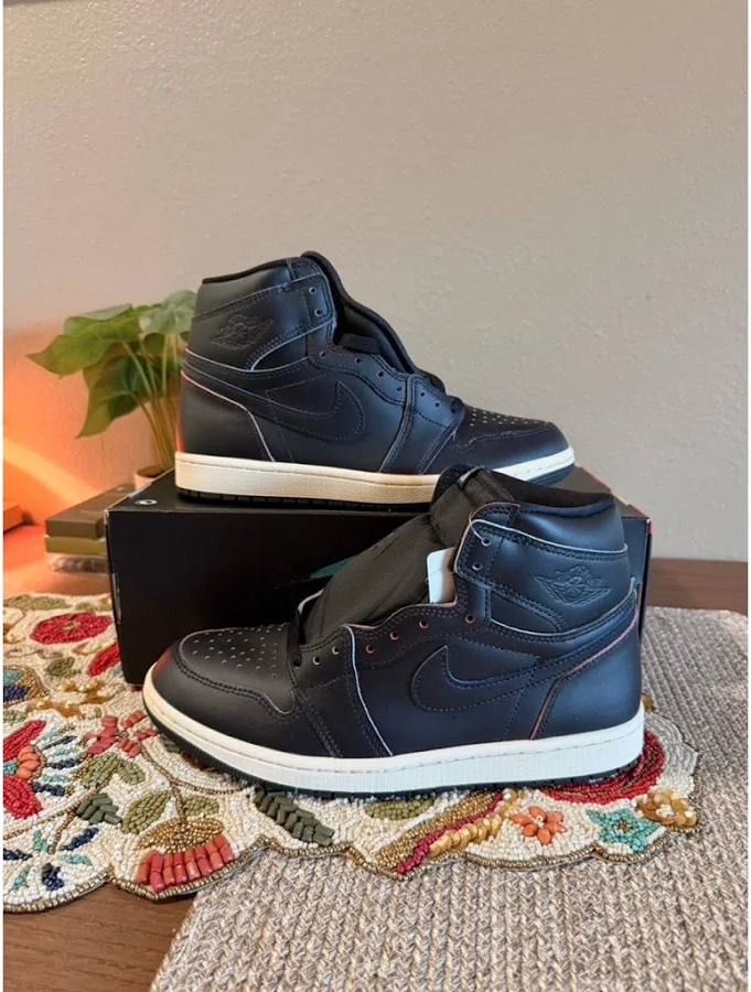 Jordan Shoes | Jordan 1 Retro High Og Self Expression Black Muslin University Red Dz5485 002 | Color: Black/Red | Size: 8.5 | Cmrnwlllms's Closet