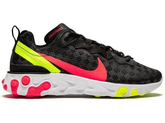 Nike Women's React Element 55 - Black - Low-top sneakers - 13