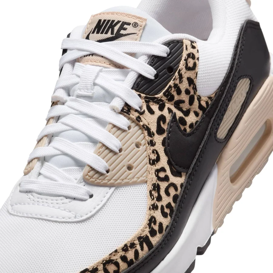 Nike Air Max 90 Leopard Sneakers Retro Classic White Trainers Shoes
