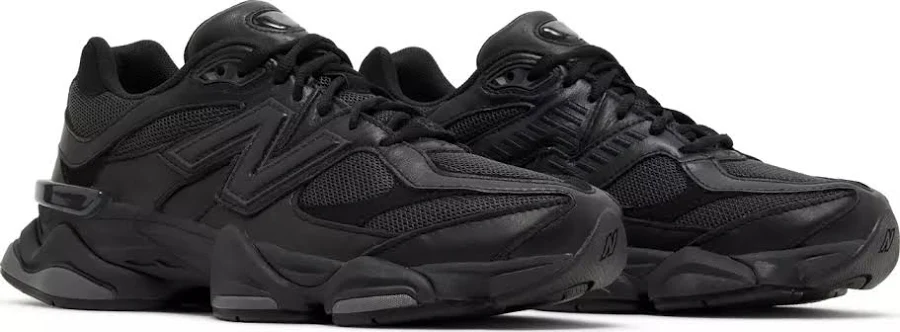 New Balance 9060 Triple Black Leather