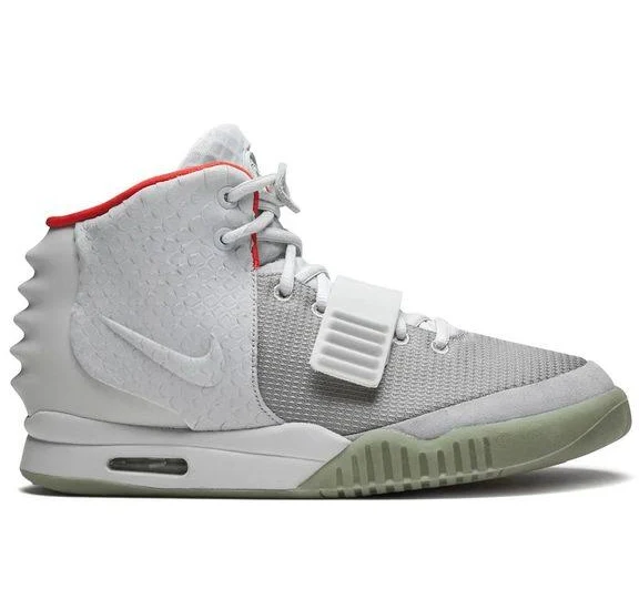 Nike Men's Air Yeezy 2 Nrg Sneakers - Gray - Hi-top sneakers - 7.5