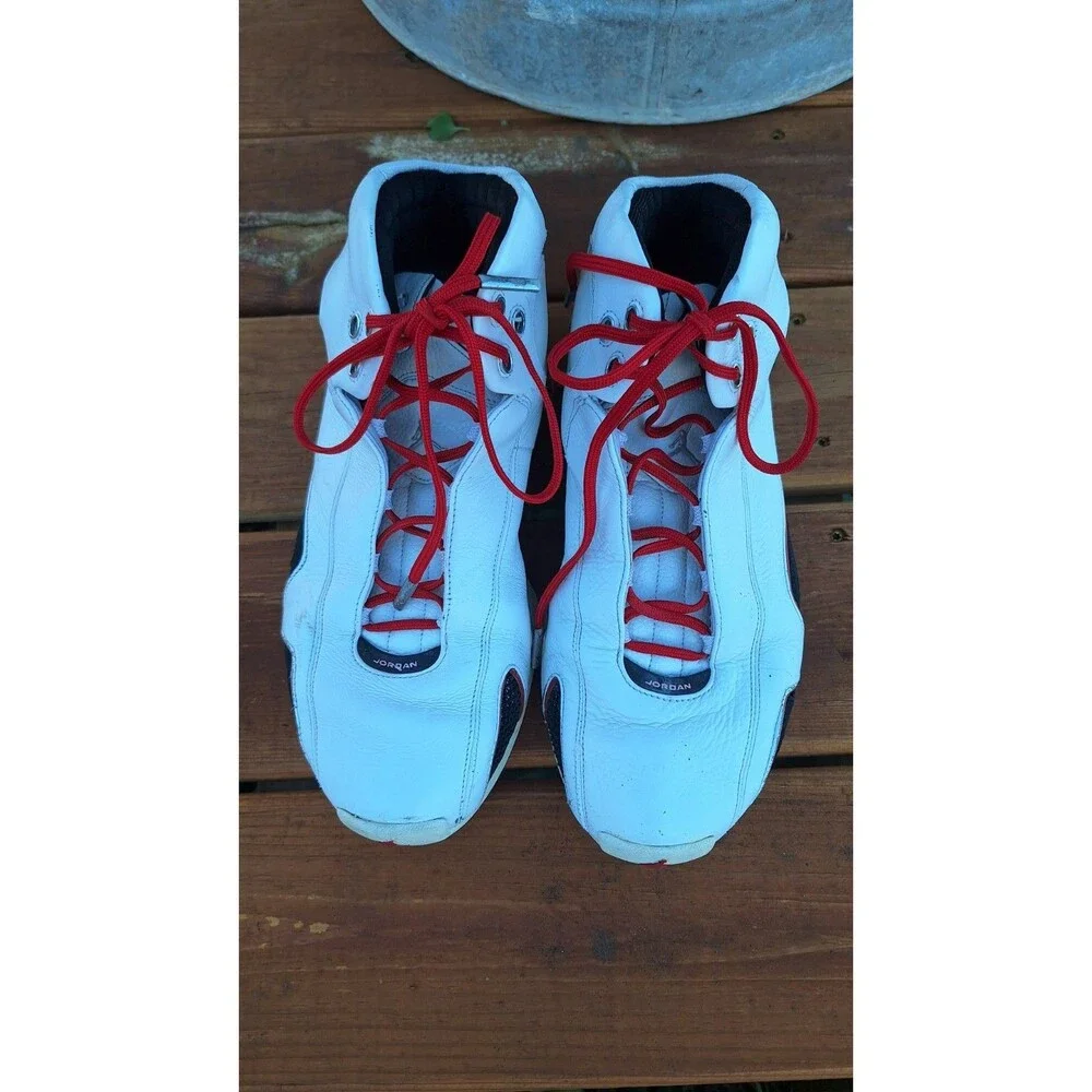 Size 12 - Nike Air Jordan XXI‎ 21 OG White Varsity Red 313038-161 Mens SIze 12