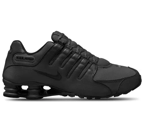 Nike Mens Shox NZ - Running Shoes Black/White/Black Size 12.5