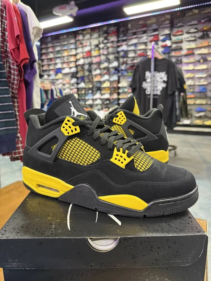 Size 13 - Jordan 4 Retro Yellow Thunder 2023