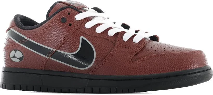 Nike SB Dunk Low Pro SB - Quickstrike Skate Shoes - (limosine) dark pony/black-silver-white 7