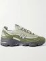 New Balance M1000 Embroidered Panelled Mesh Sneakers - Men - Green Sneakers - UK 6.5