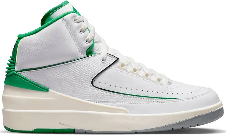 Nike - Men's Air Jordan 2 Retro Sneakers - (White/Green)