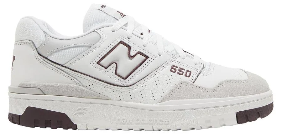 New Balance 550 'Summer Fog Burgundy' | White | Men's Size 8.5
