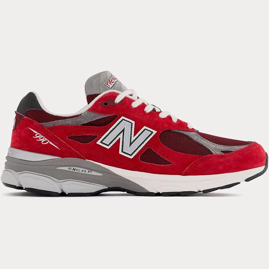 New Balance MADE in USA 990v3 NB Scarlet with Marblehead Sneakers Red / New Balance - US / US