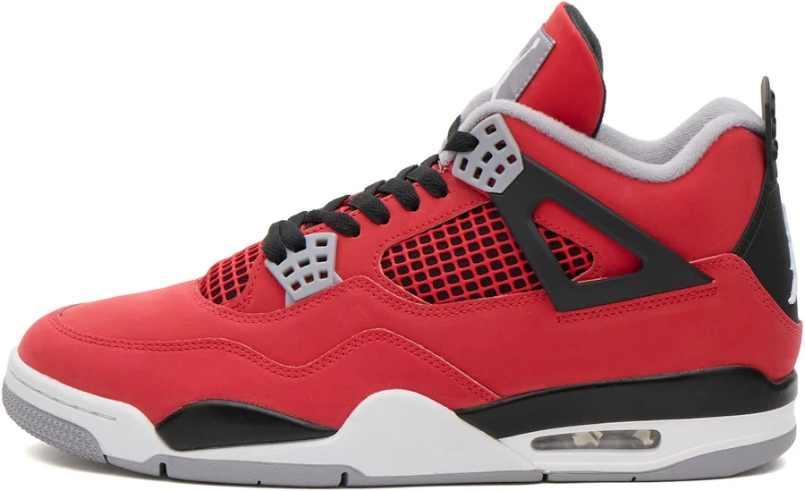 Air Jordan Men's 4 Retro Sneaker in Fire Red/White/Black, Size UK 9 | END Clothing
