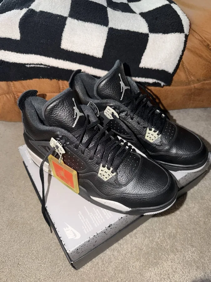 Jordan Air Jordan 4 Retro Ls Oreo 2015 Black/tech Grey-black