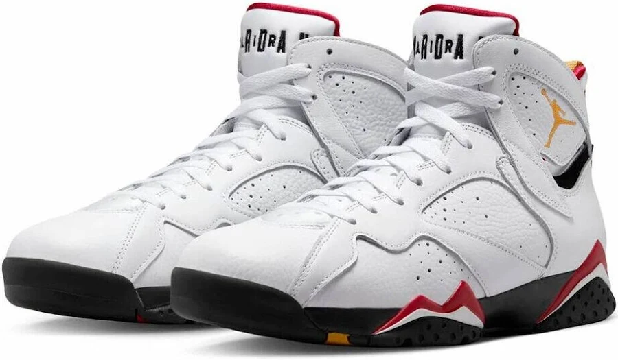 Nike Air Jordan 7 Retro Cardinal 2022 White Red Black Cu9307-106 4.5 M