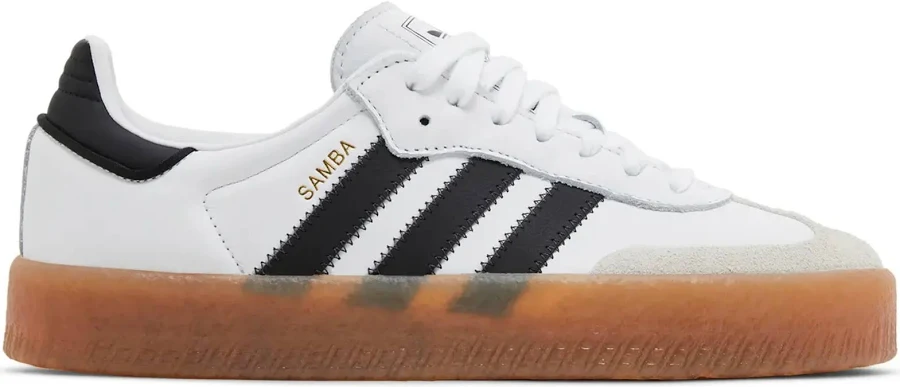 Adidas Originals Women's White/black/gum Sambae Sneakers, Ji1349