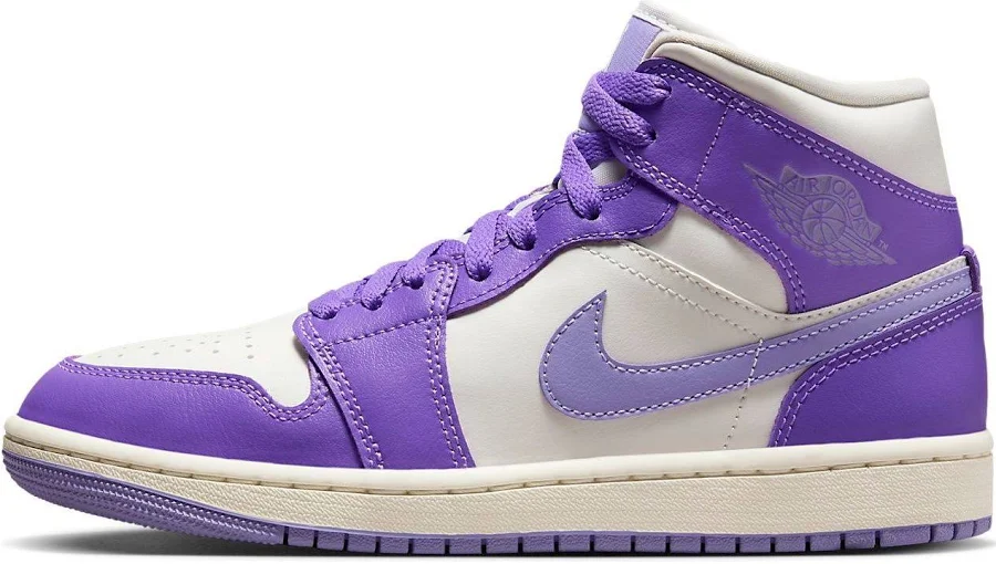Jordan 1 Mid - Purple/white