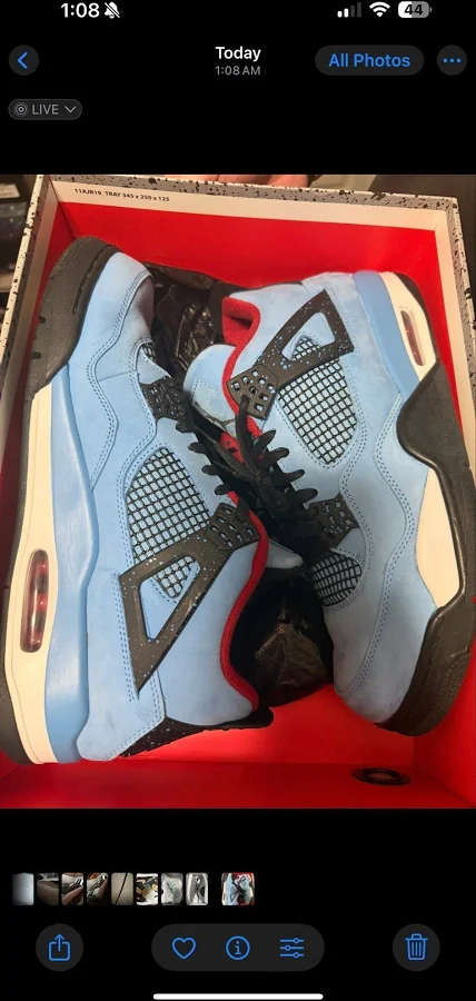 Jordan 4 "Travis Scott" Size 8