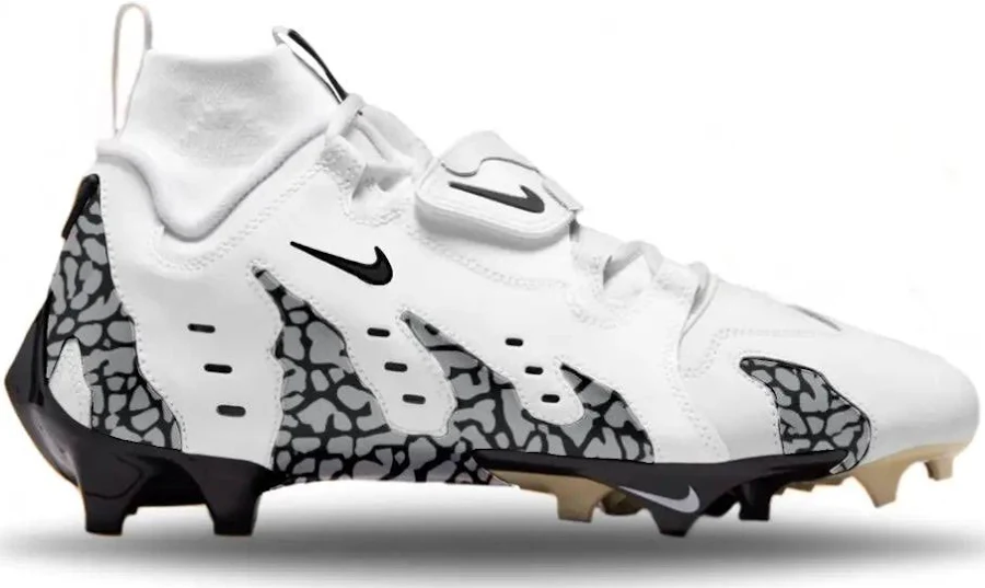 White Cement Nike Vapor Edge 360 DT 96 'Diamond Turf' | Stadium Custom Kicks 10