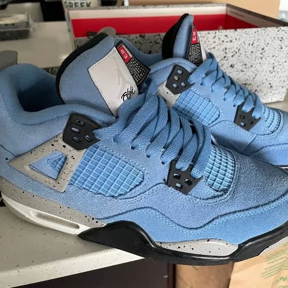 Air Jordan 4’s (university blue)