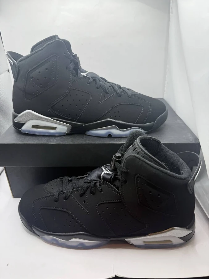 Nike Air Jordan Retro 6 Chrome Dx2835-001 6.5y