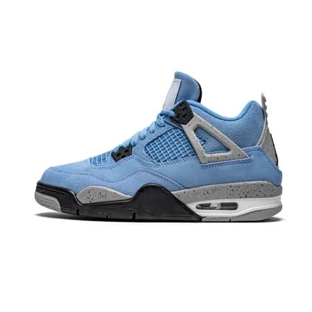 Jordan Grade School Air Jordan 4 Retro GS University Blue 408452 400 from Stadium Goods, Adult Unisex, Size: 3.5 Big Kid, Black