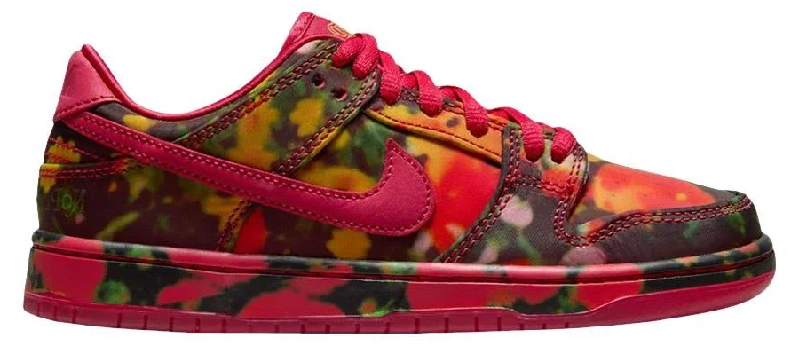 Nike Wizard Of Oz X Dunk Low Sb Ps 'poppy Field - Red